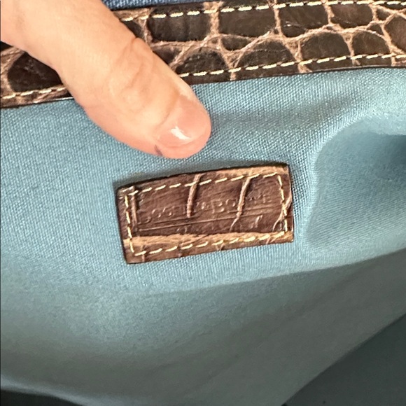 Vintage Dooney & Bourke Brown Croco Nile Bag - Picture 12 of 16